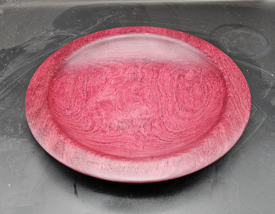 Purpleheart platter