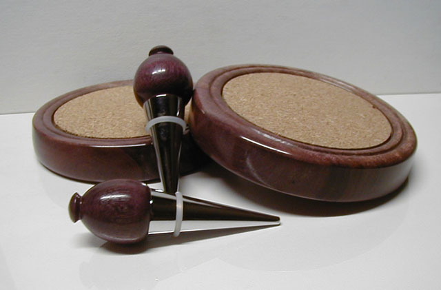 Purpleheart Stoppers