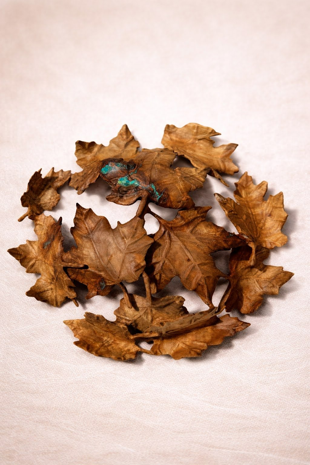 Quilted Poplar Maple Leaf Bowl (underside)