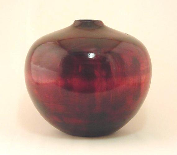 Red Dyed Poplar Pot 5104