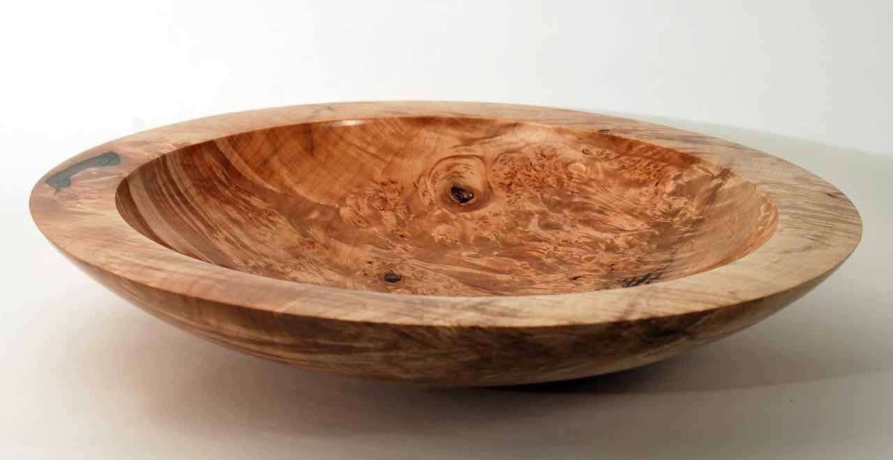 Red Maple Wide-Rim Platter#1091- Front View