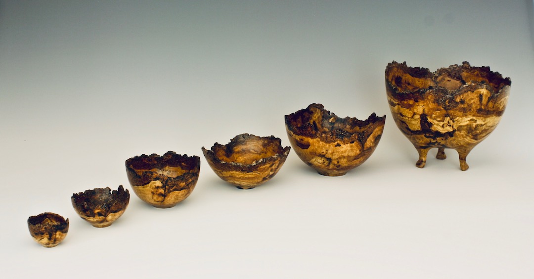 Red Oak Burl Nested Set