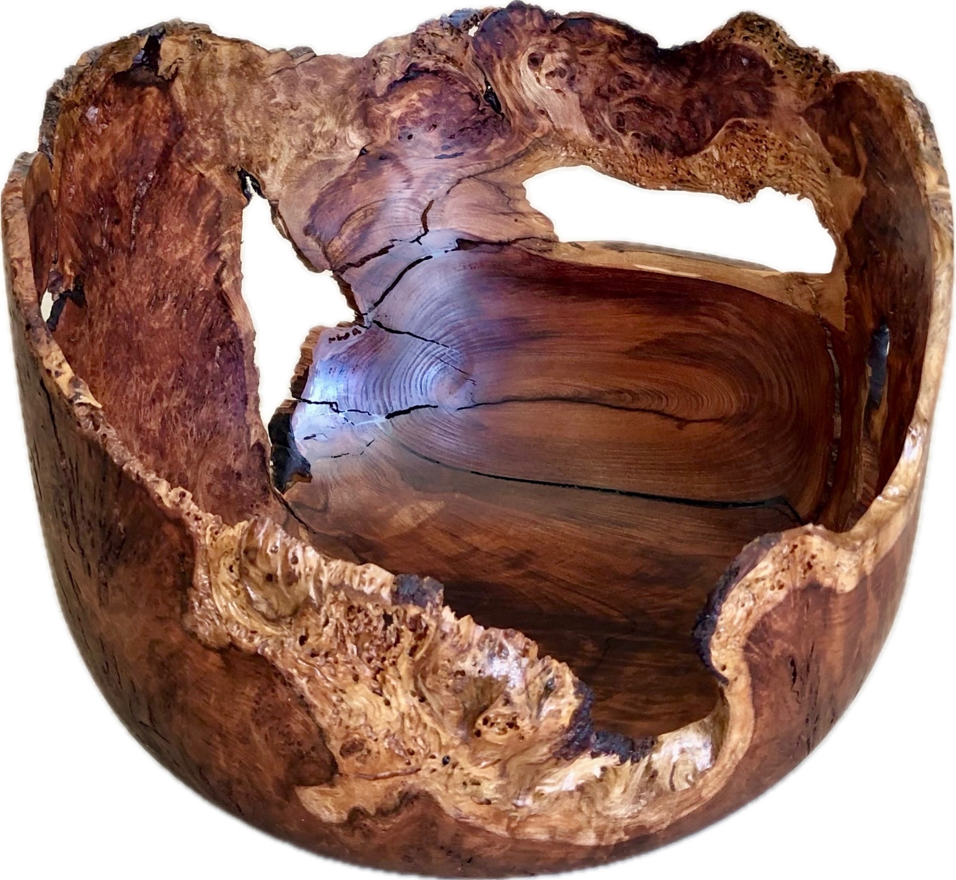 Redwood natural Edge Burl Bowl