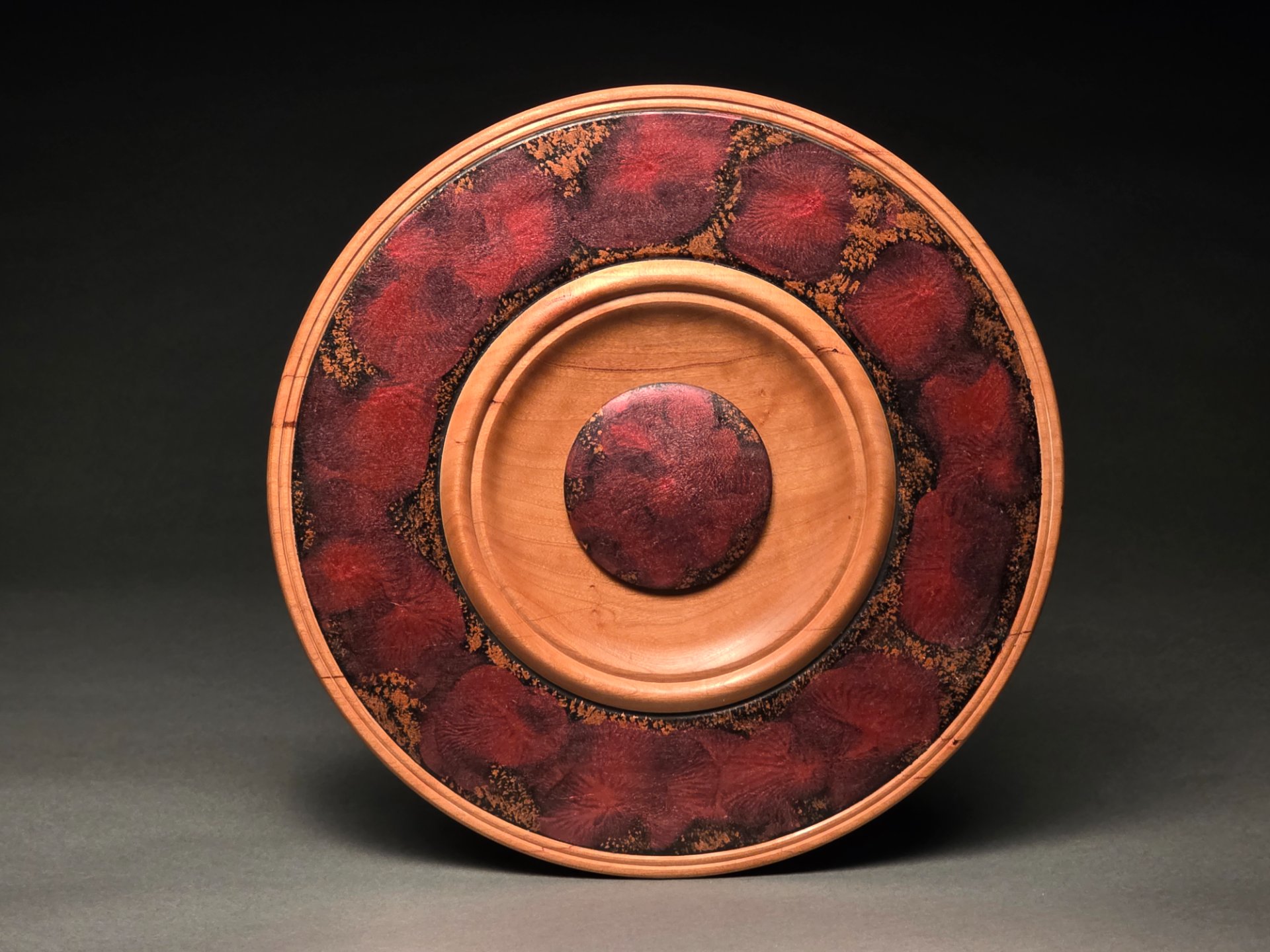 Rose gold cherry platter