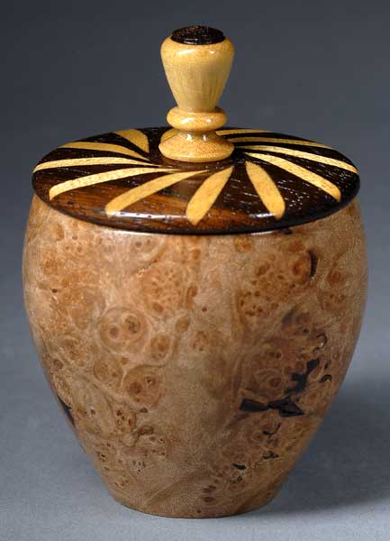Rosewood and yellow heart box