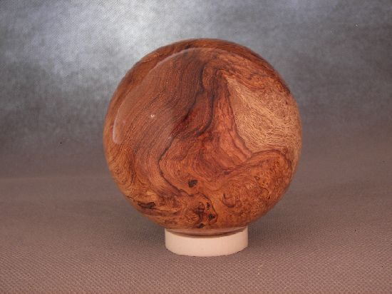 Rosewood burl sphere