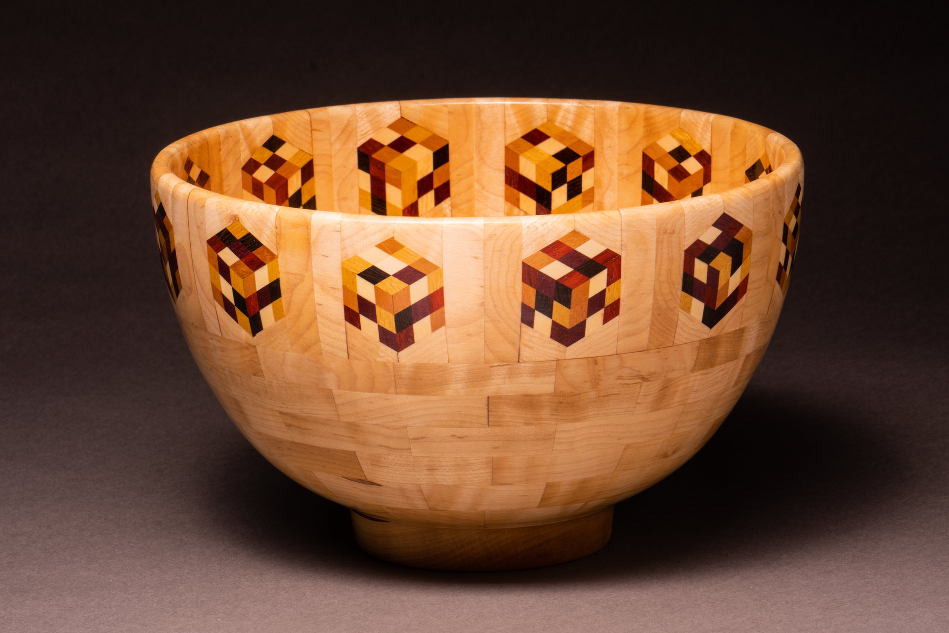 Rubic's cube segmented bowl