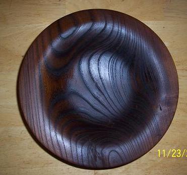 Russian Olive Bowl - Scorched interior