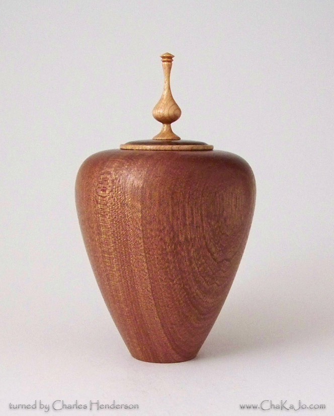 Sapele Lidded Vessel