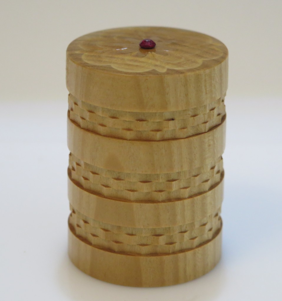 Satinwood ornamental box