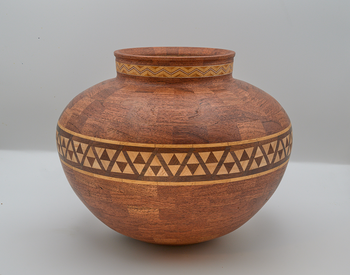 Segmented Mesquite Vase