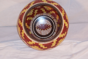 segmented vase  basket weave