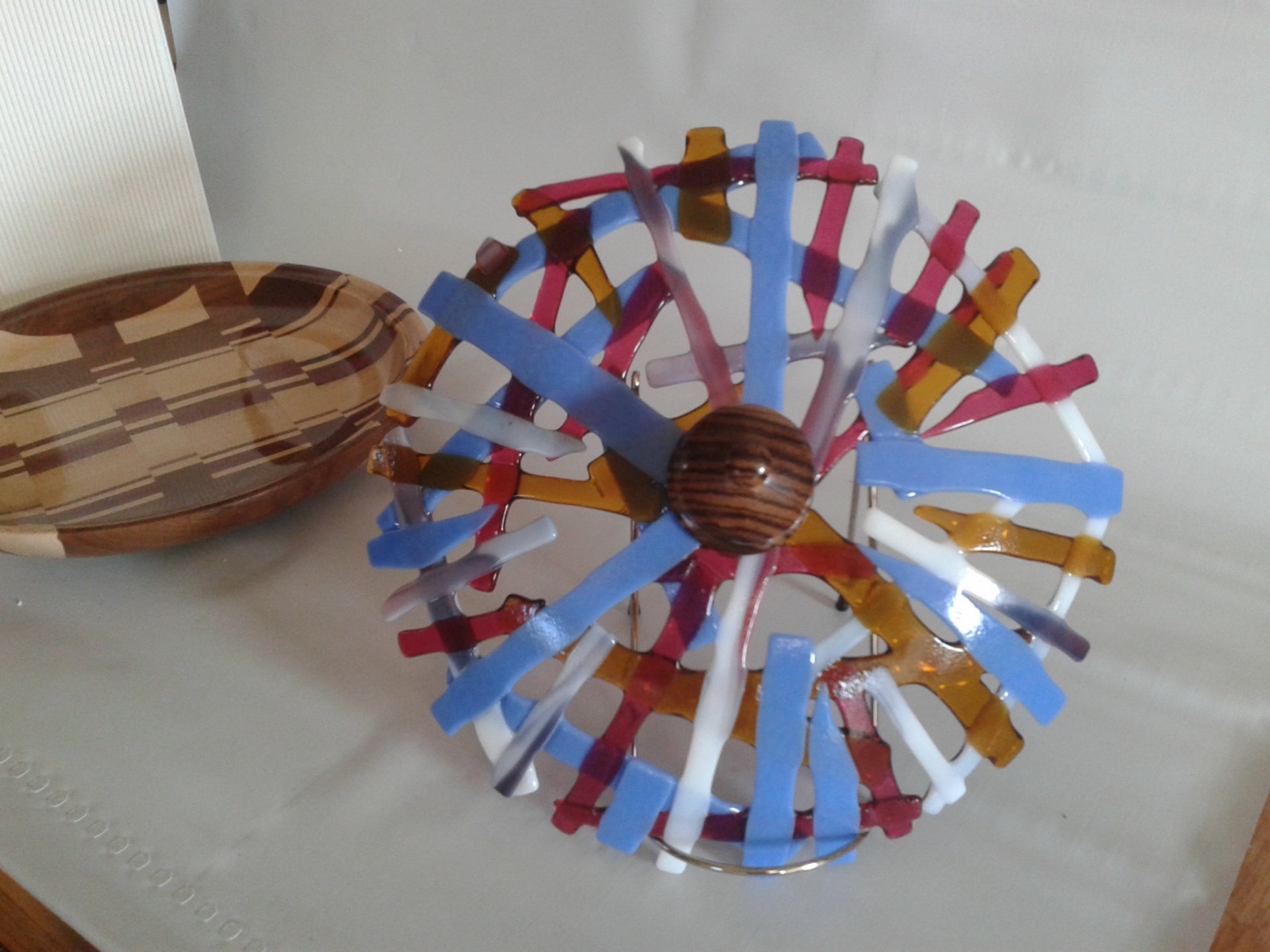 Segmented Wood & Glass