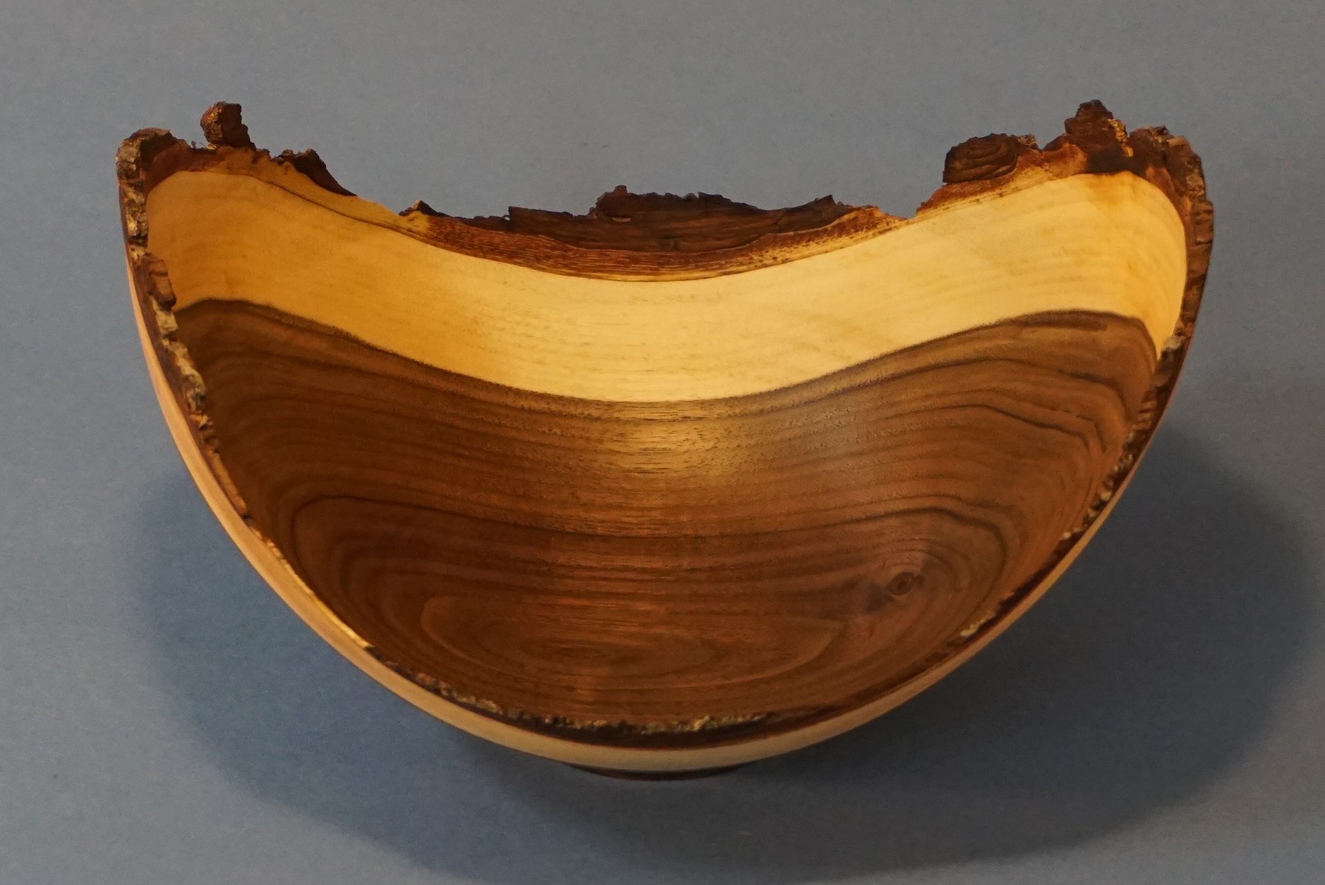 Serial 23005 Model BWON0905 Walnut Bark Natural Edge Bowl