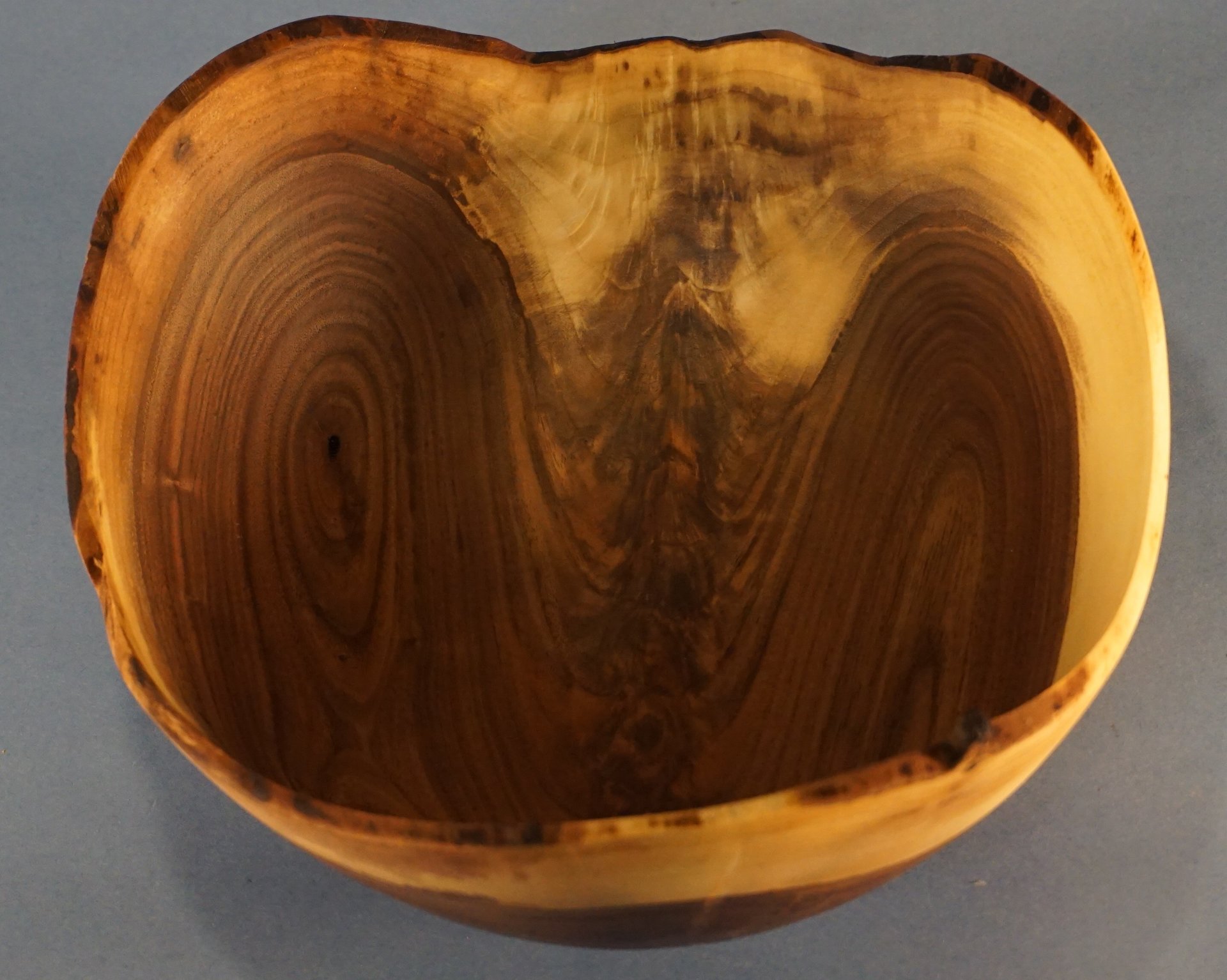 Serial 23042 Model BWDN0904 Natural Edge Walnut Crotch Bowl