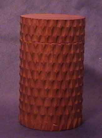 SheOak box with diamond patterns