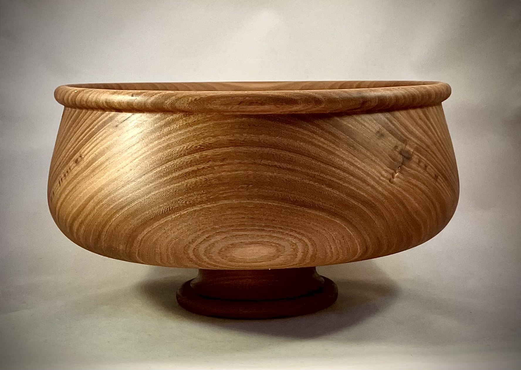 Siberian elm pedestal bowl