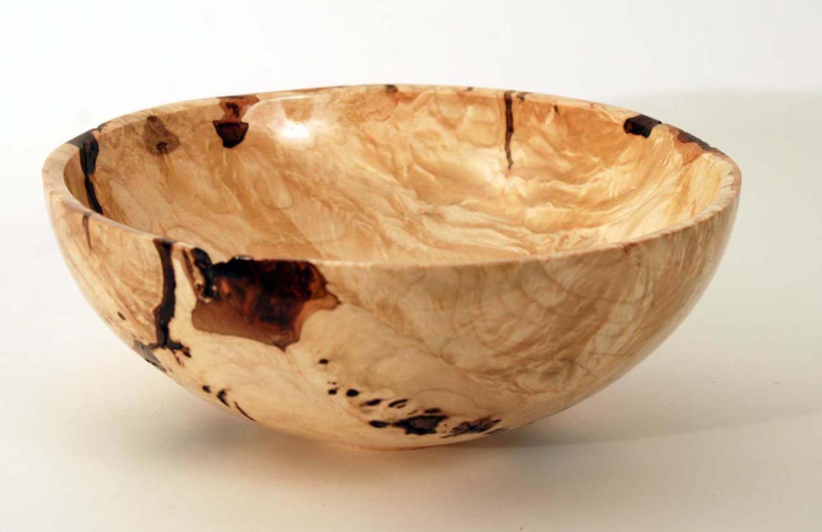 Silver Maple Burl Bowl #1220