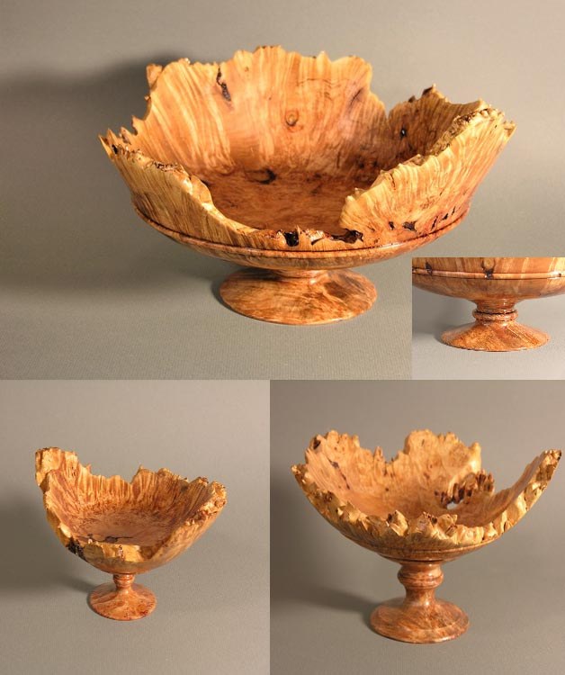 SILVER MAPLE BURL BOWLS