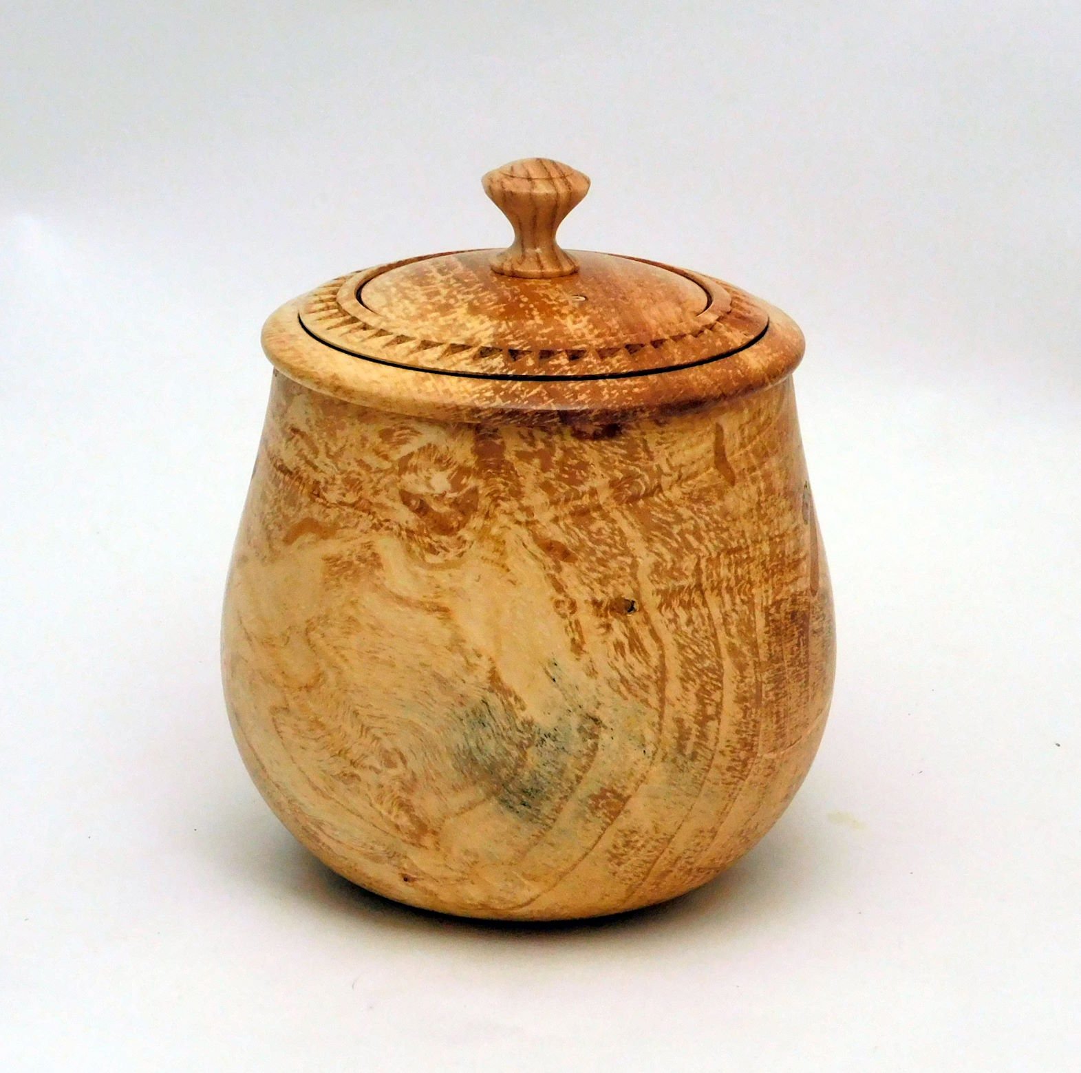 Silver Maple lidded jar