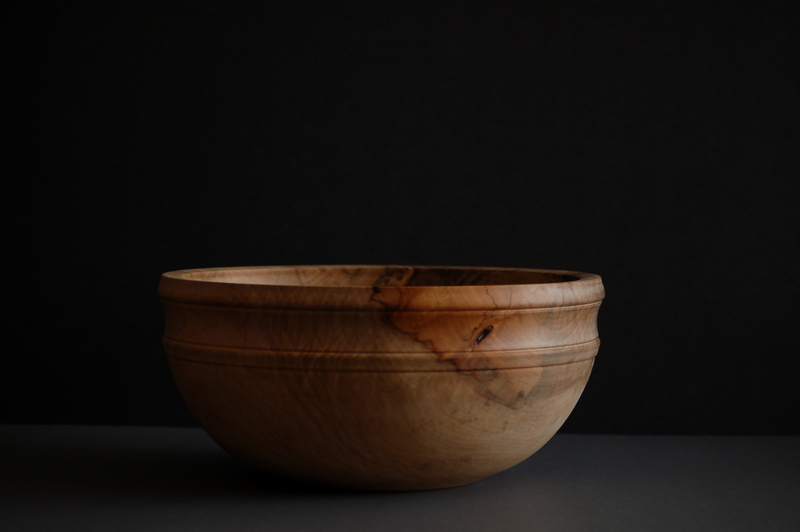 silver maplewood bowl