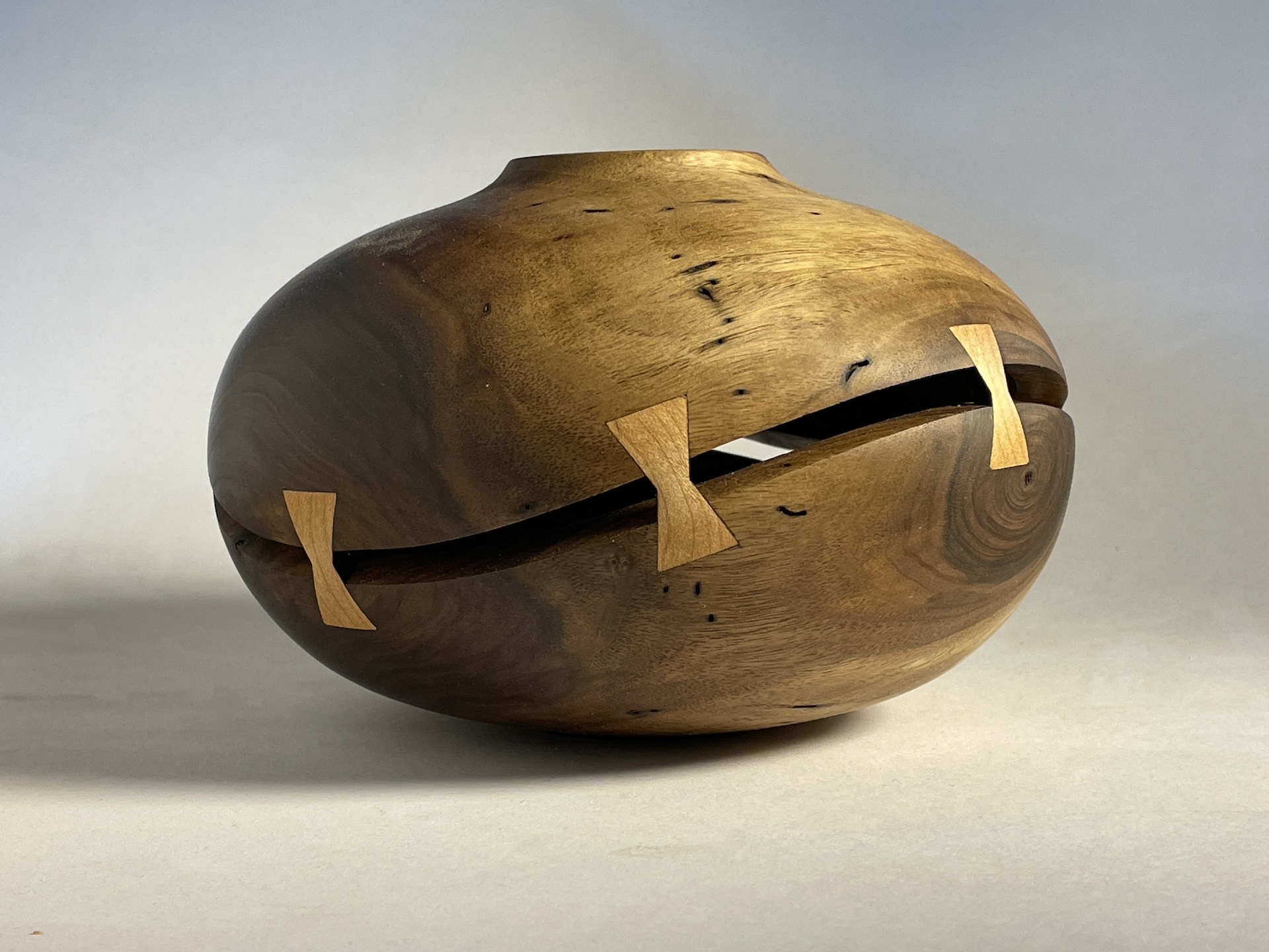 Sliced Walnut Hollow Form