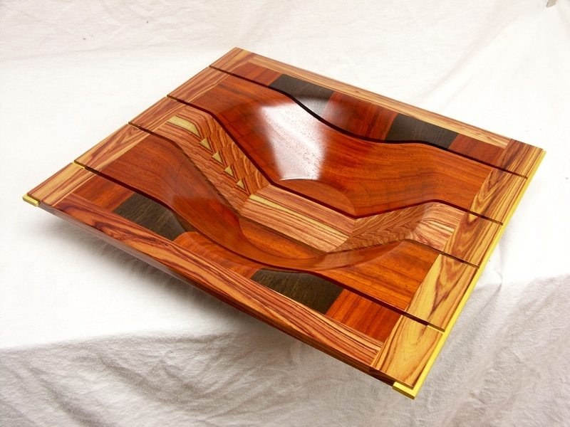Slotted Tulipwood bowl