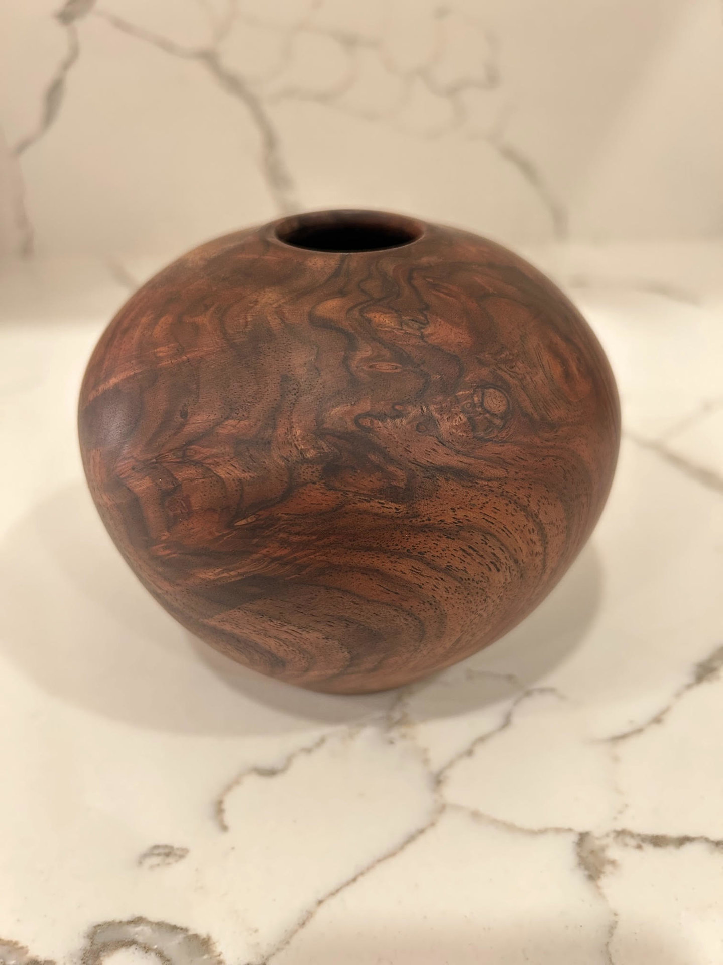 Small Walnut Burl Hollow Form