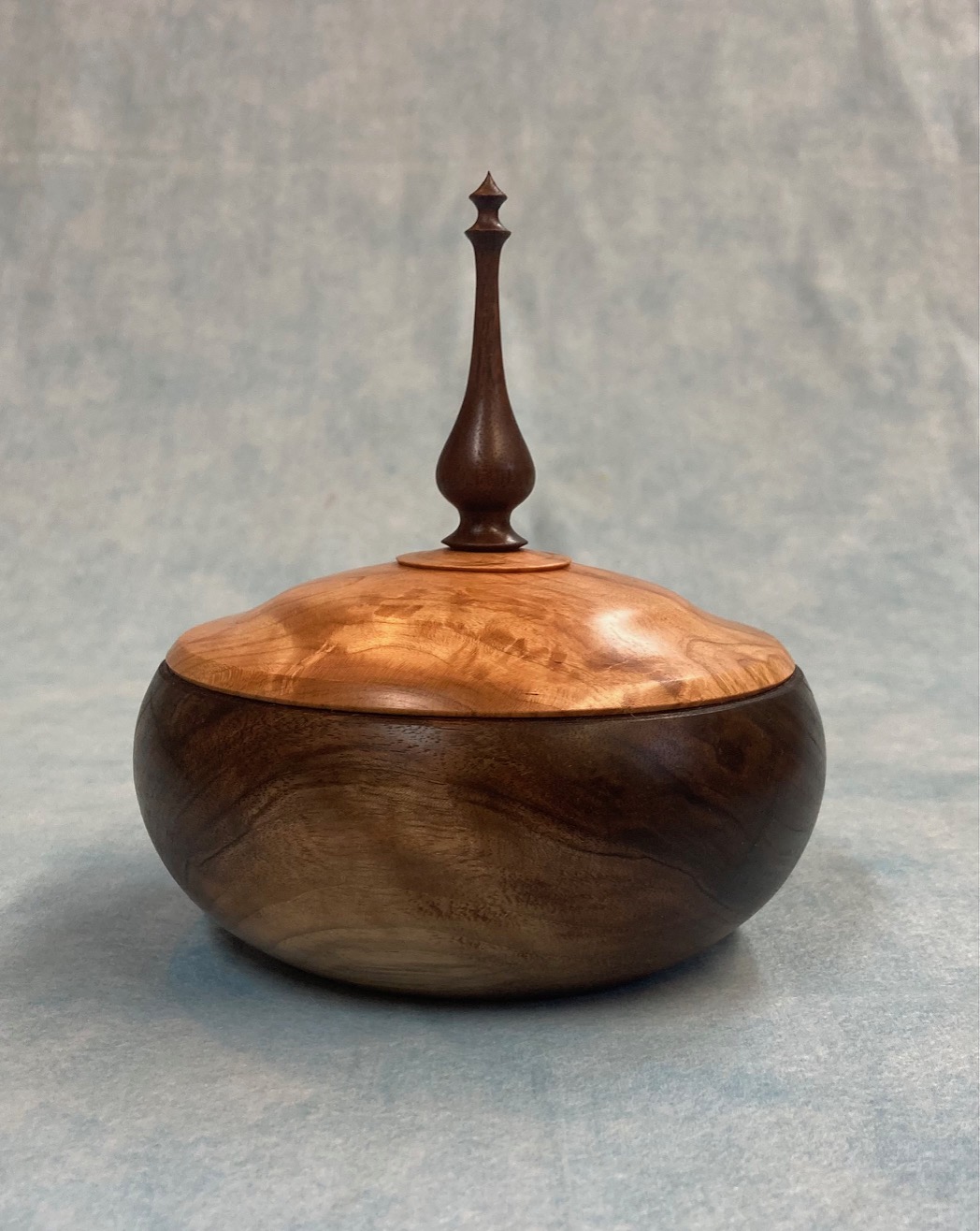 Small Walnut Covered Bowl