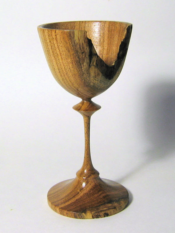 Sorta-Natural edge Mesquite goblet