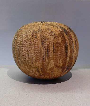spalted beech carved/textured hollow form