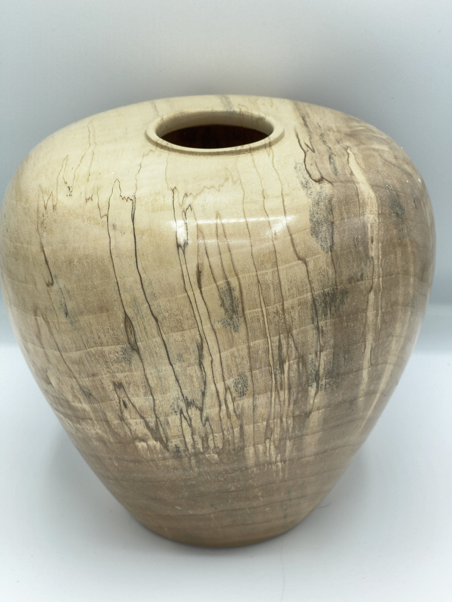 Spalted big leaf maple hollow form
