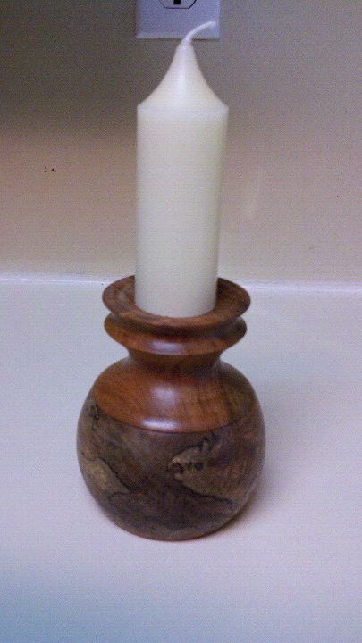 Spalted Box Candle Holder