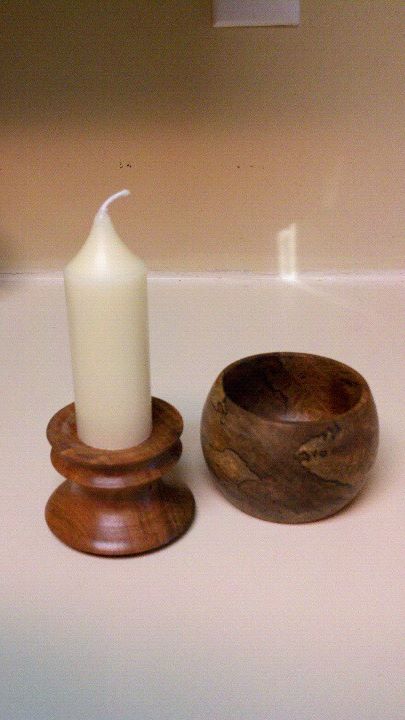 Spalted Box Candle Holder
