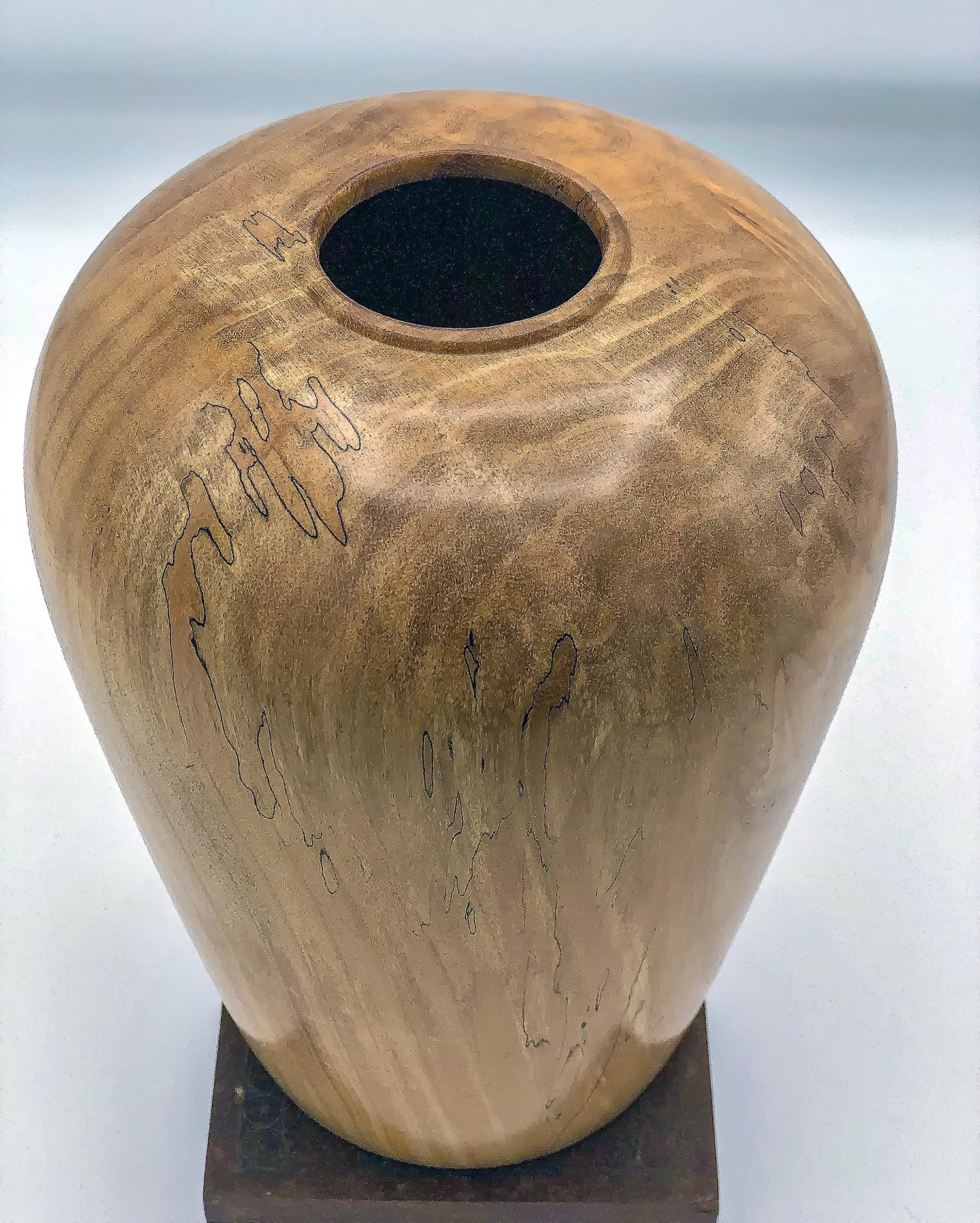 spalted maple hollow form