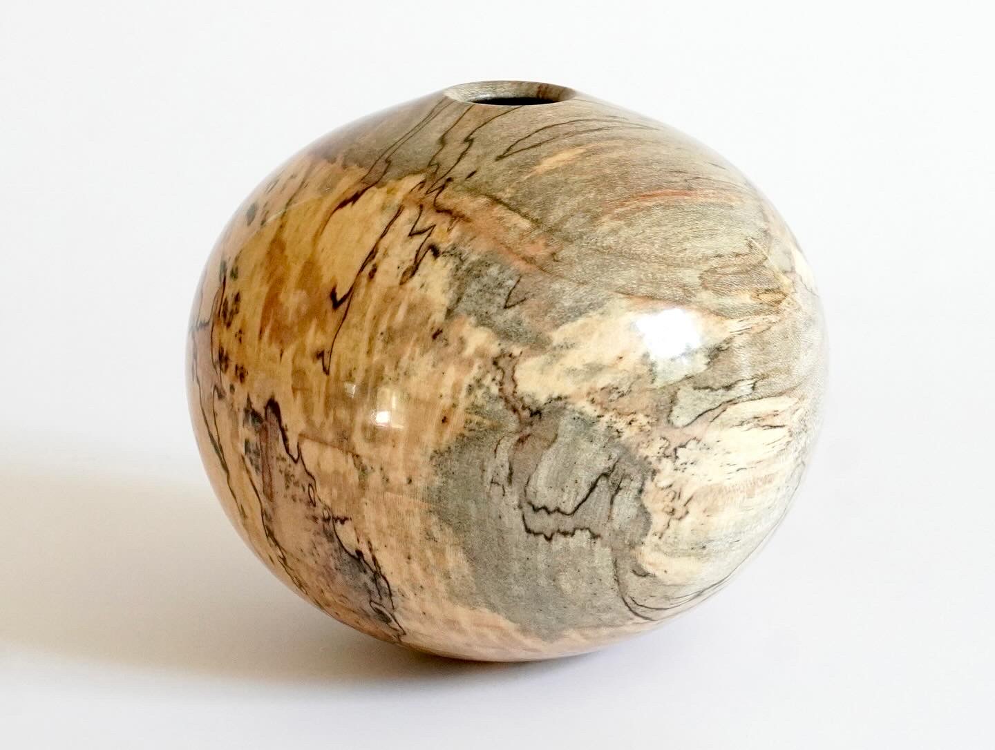 Spalted maple hollow form