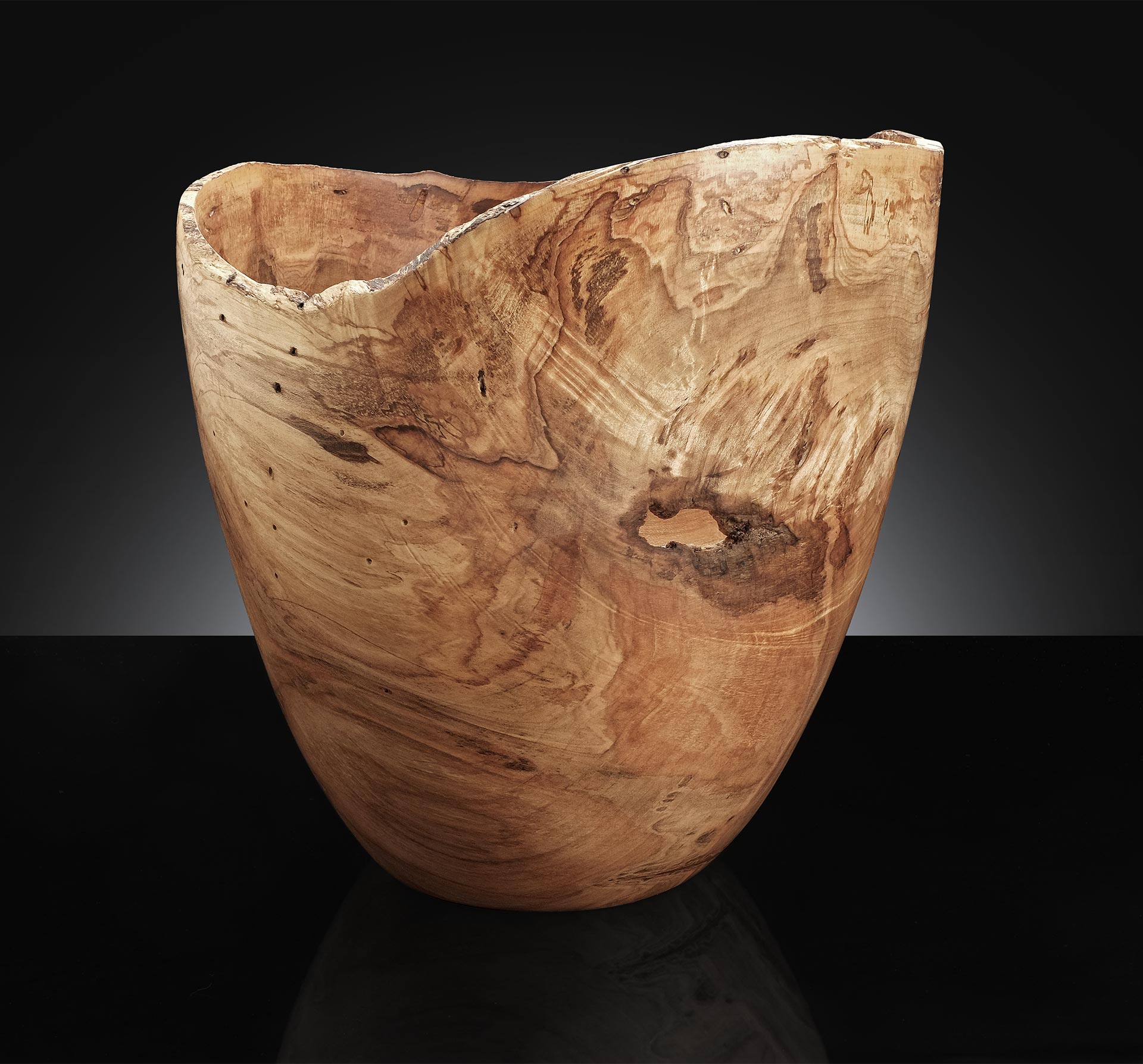 Spalted Maple Natural Edge Bowl