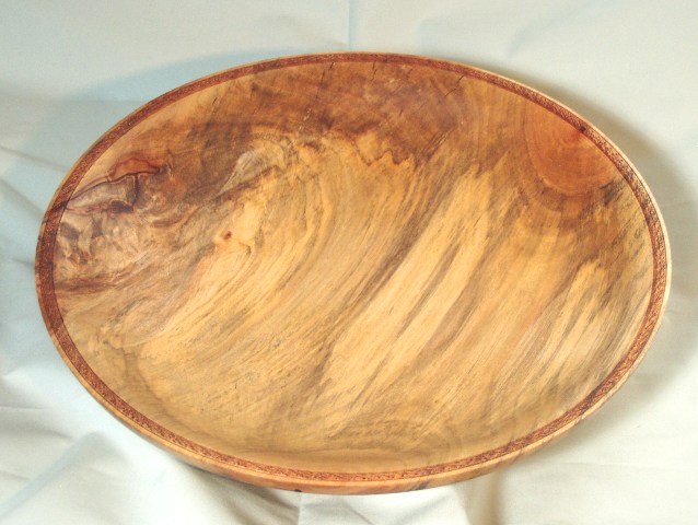 Spalted Maple Platter Bowl