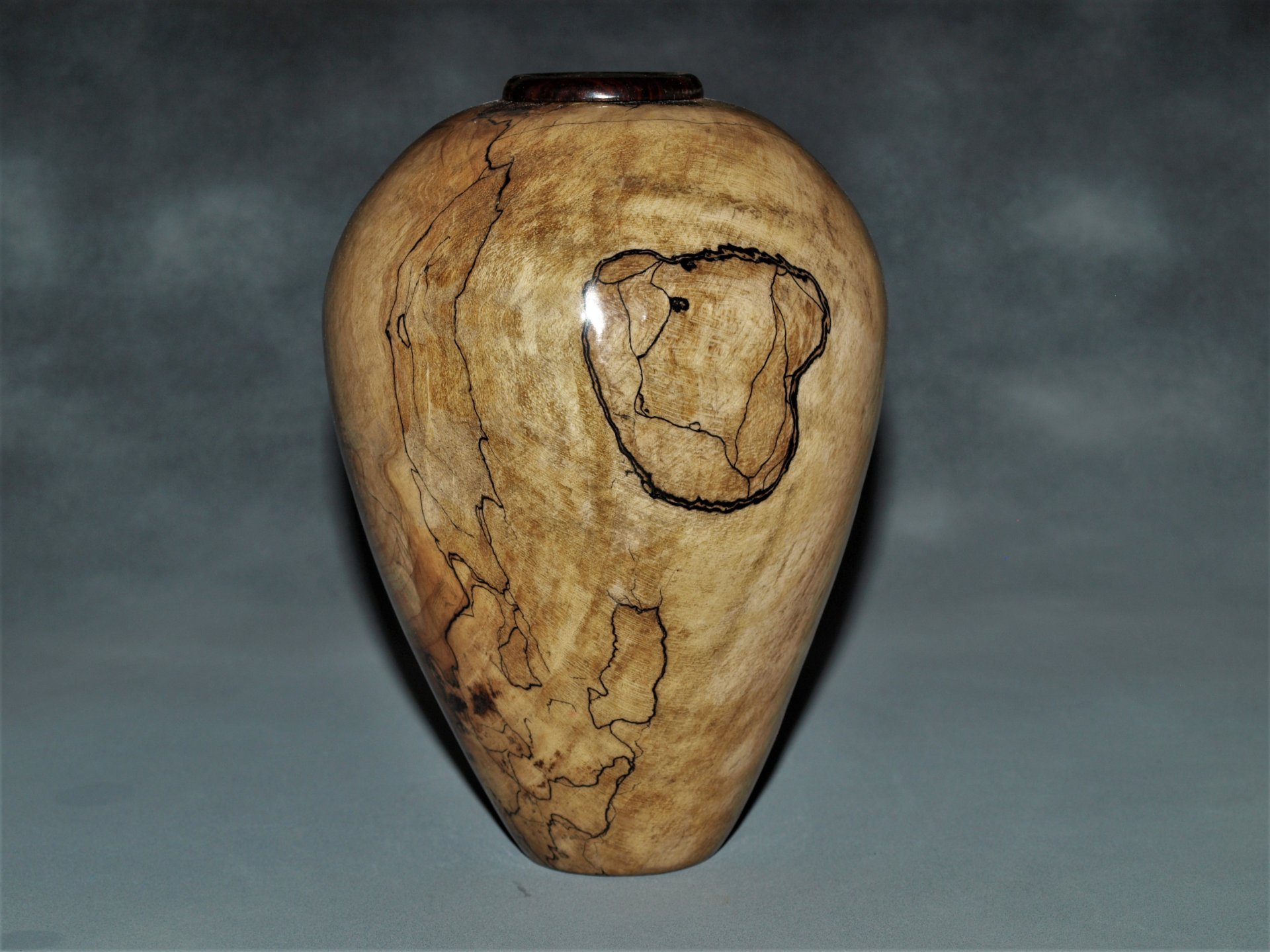 Spalted maple vase