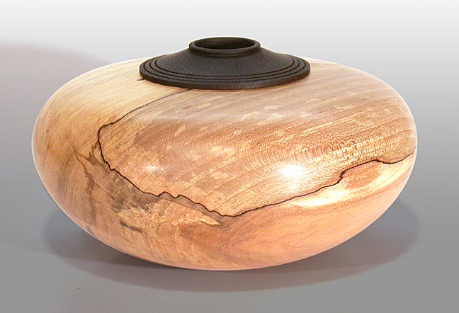 Spalted maple vessel