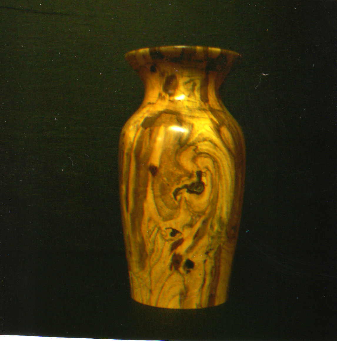 Spalted oak vase