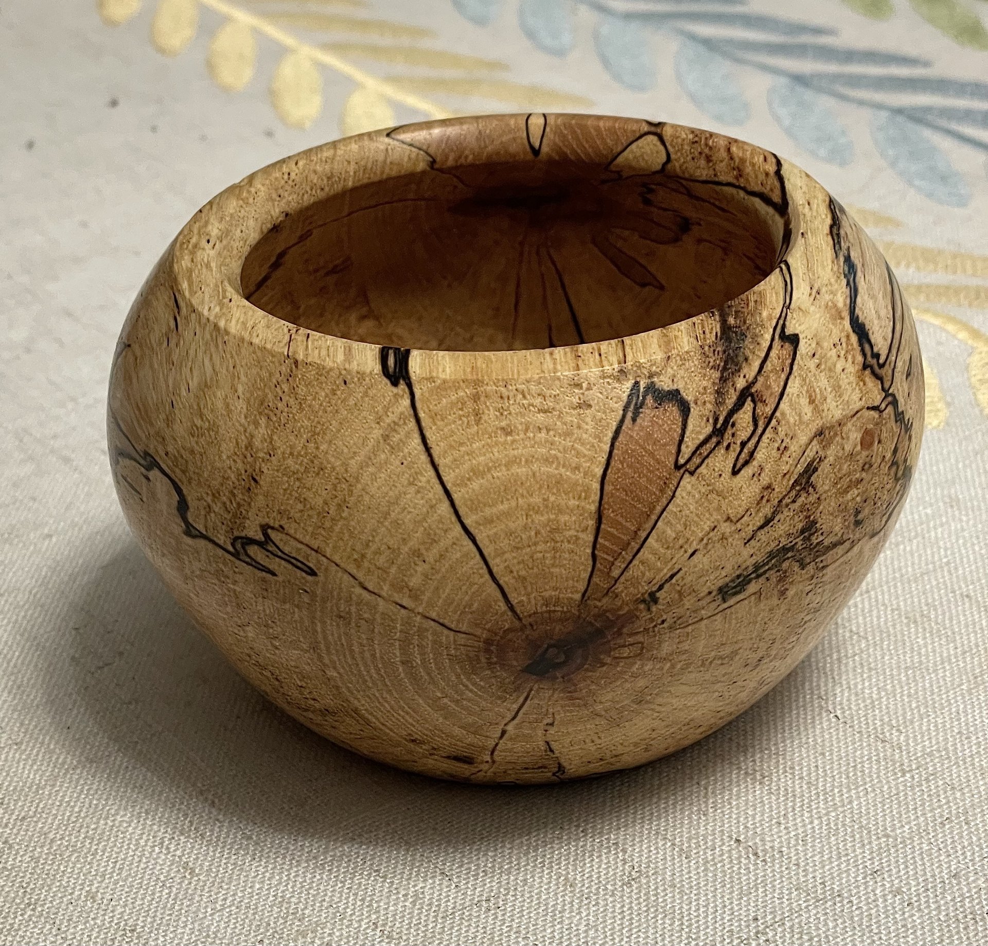 Spalted pecan vessel