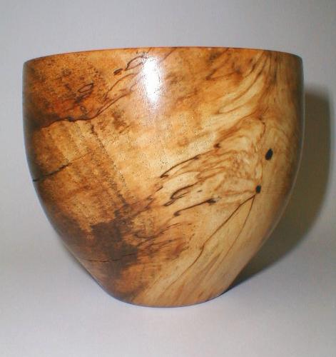 Spalted Persimmon Vessel side 2