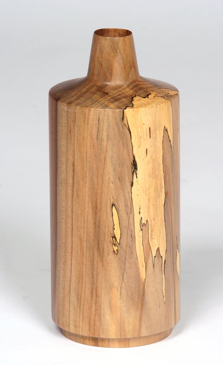 Spalted Poplar bottle/vessel