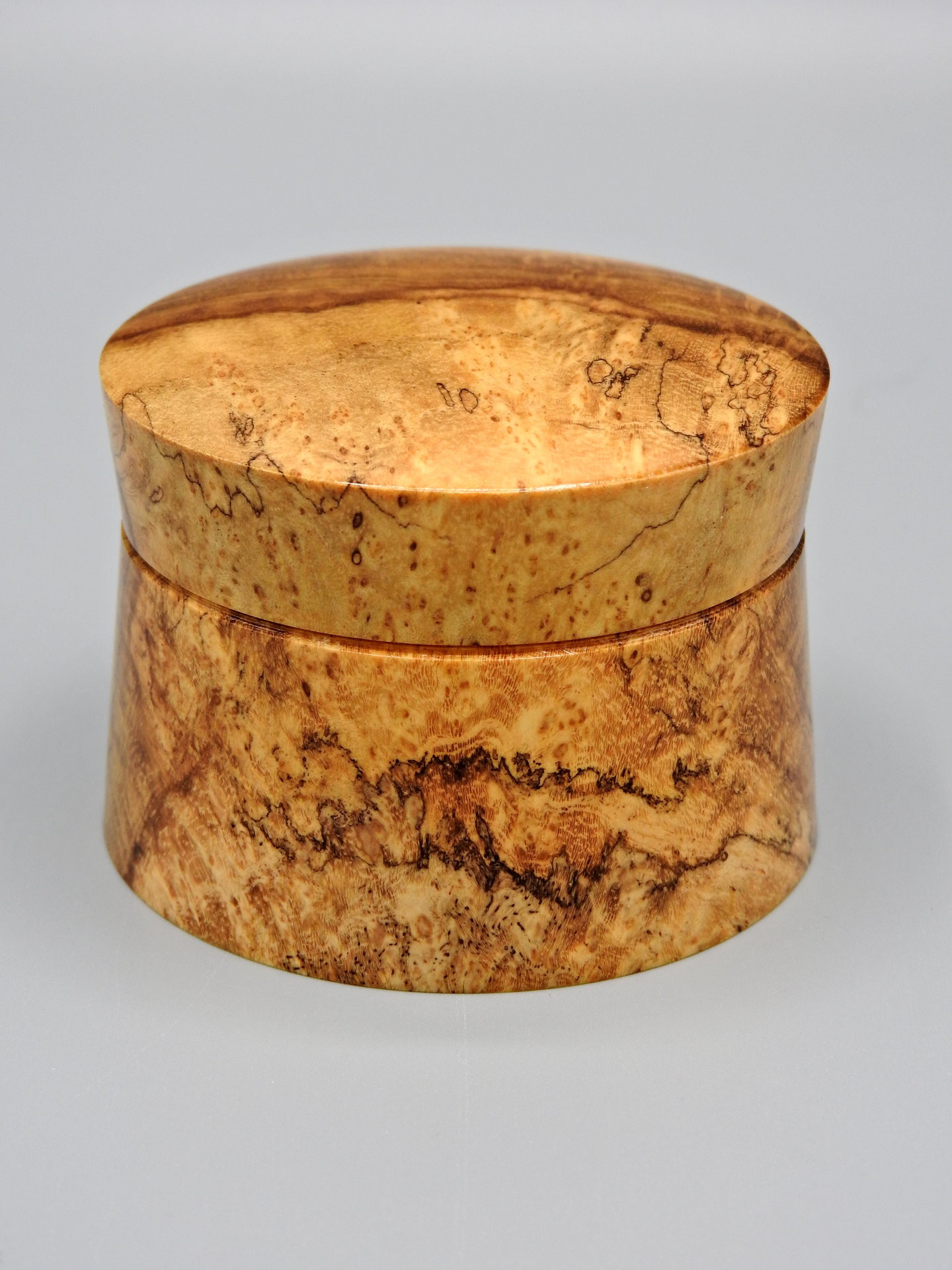 Spalted Teak Burl Lidded Box