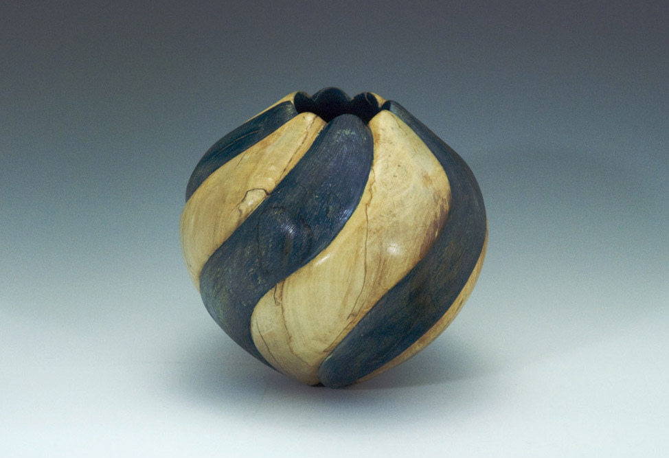 Spiraled Maple Hollow Form