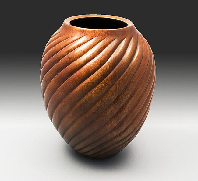 Spiraled Sycamore Vase