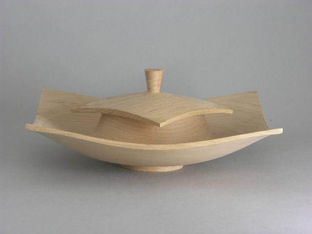 Square Turned Lidded Box