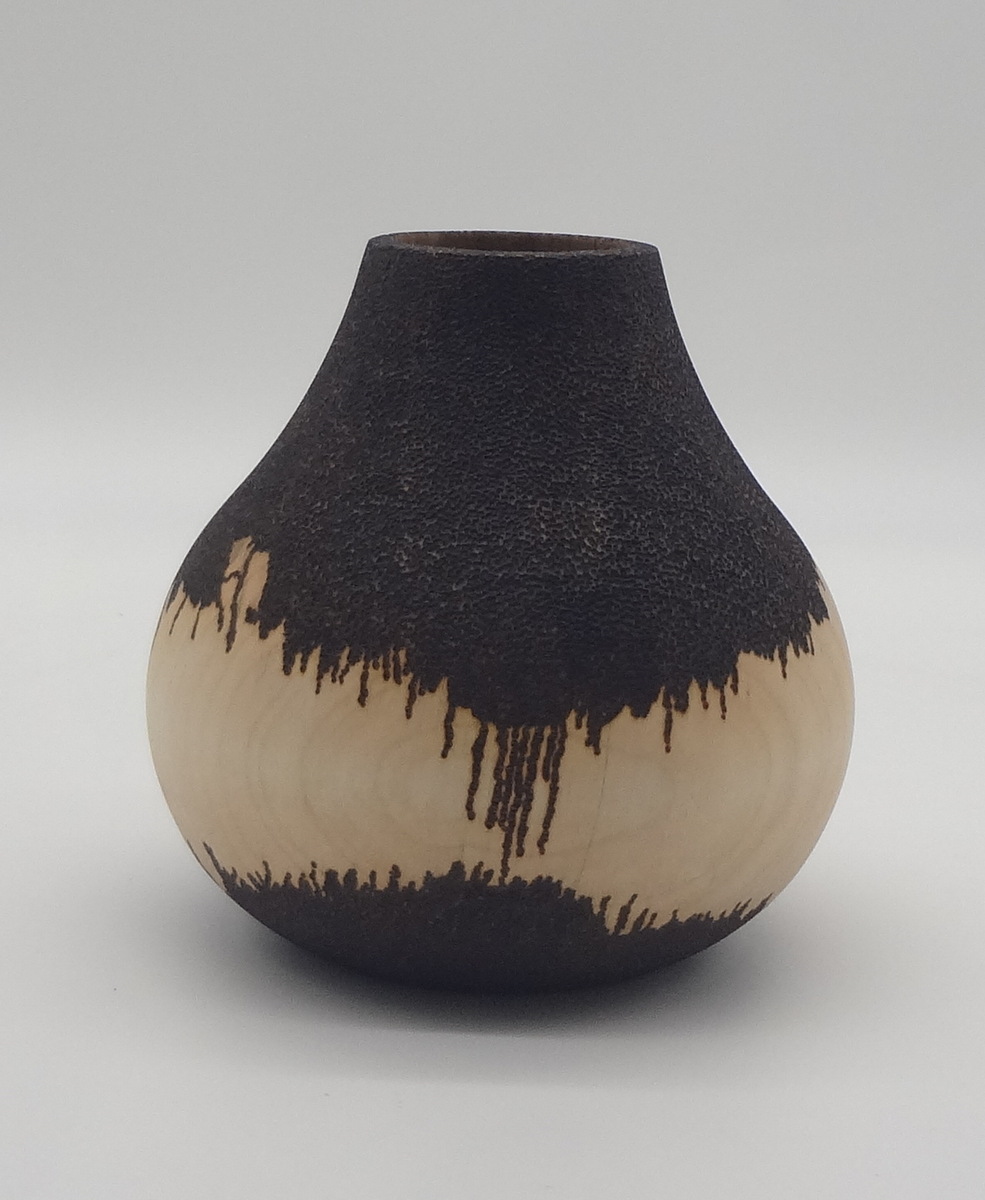 Stippled Soft Maple Vase