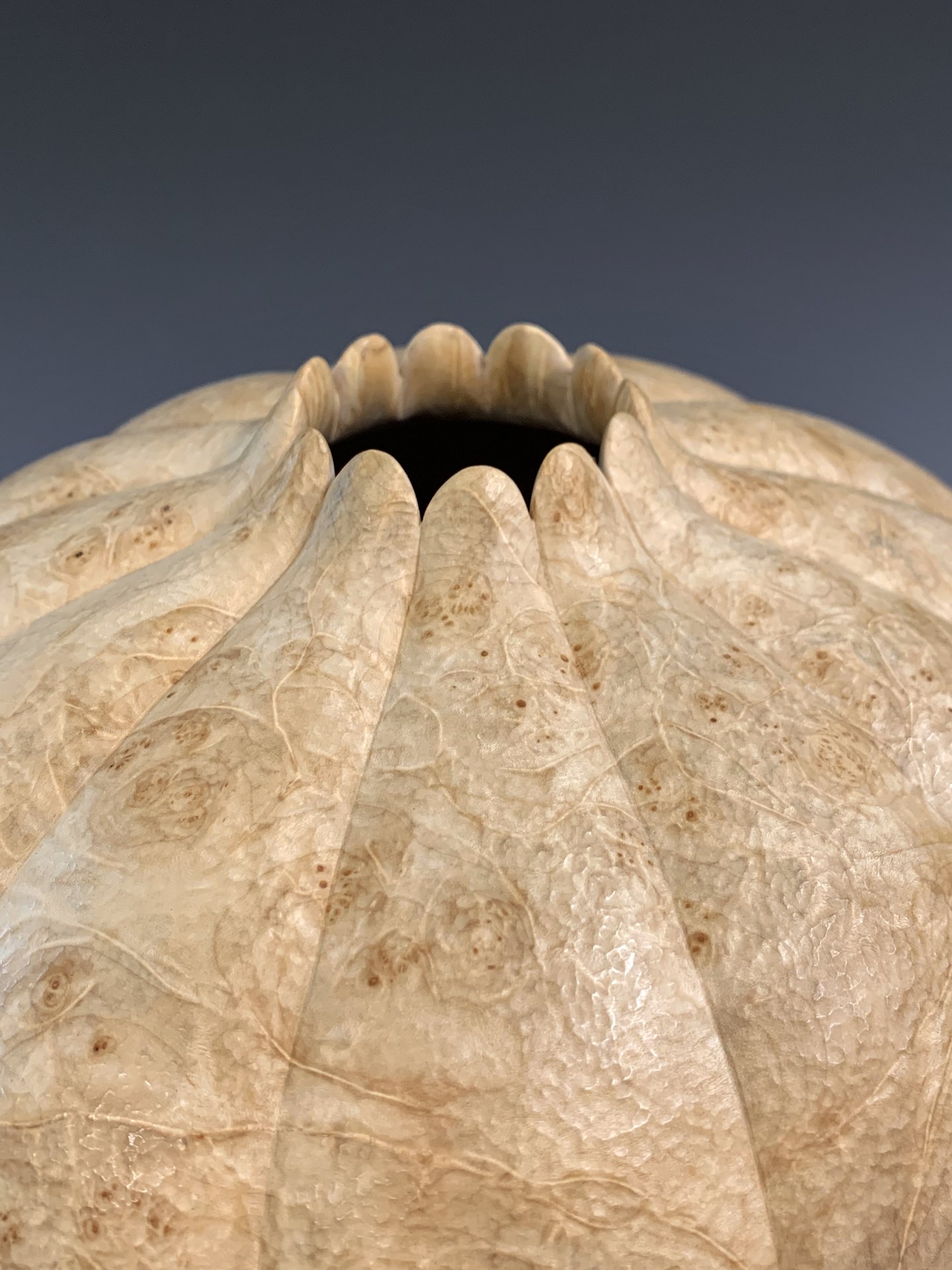 Suger Maple Burl Vessel detail